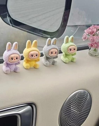 Labubu dolls Car Dashboard, desktop ( Pack of 4 )